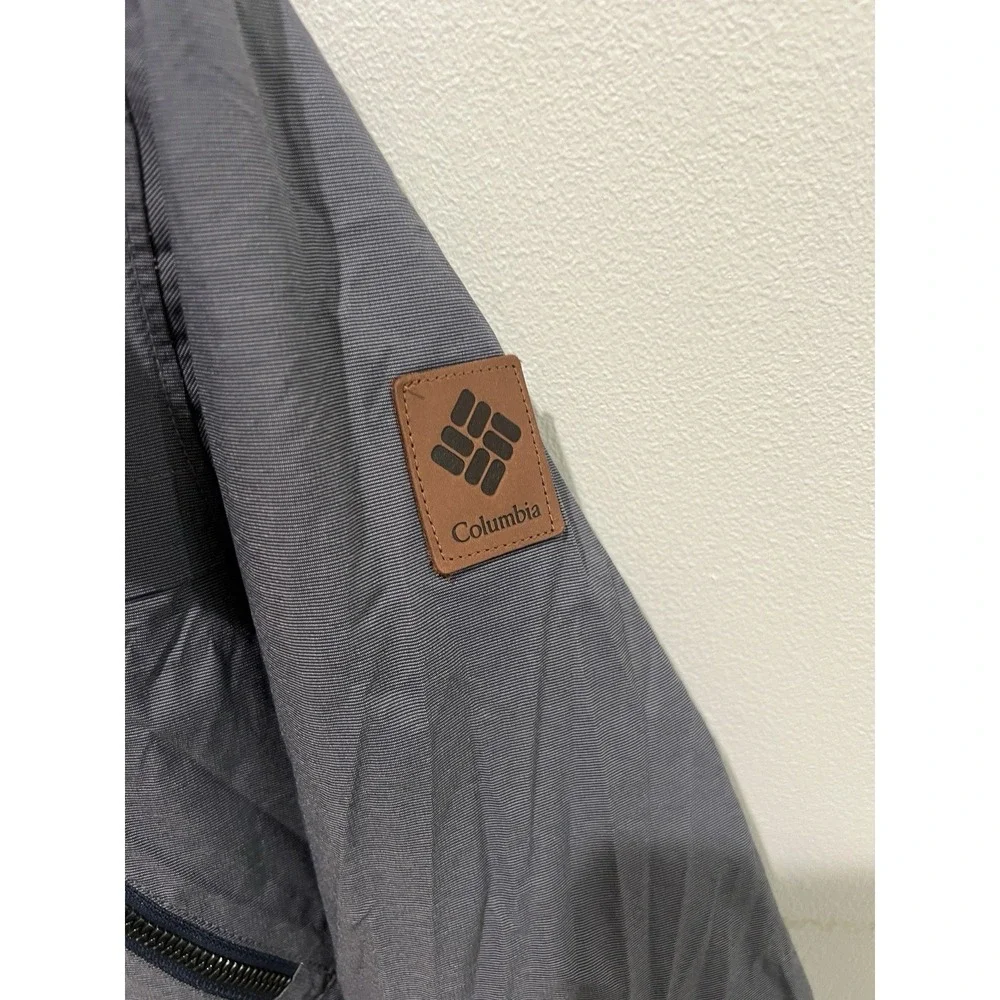 Columbia Sportswear Jacket Womens Small Gray Hooded Outdoor Rain Utility Coat